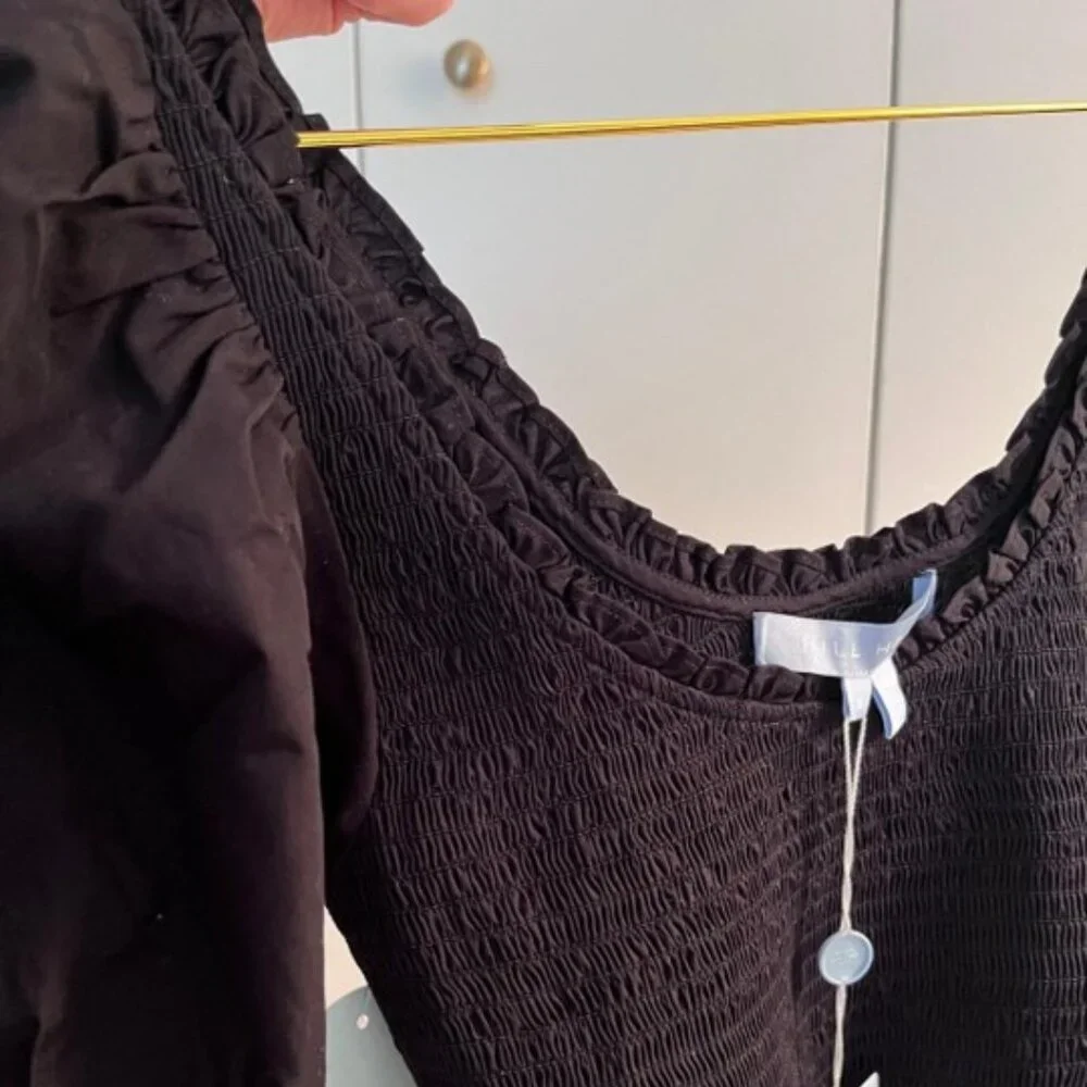 The Aiko Nap Top | Black Cotton | S - Picture 2 of 5
